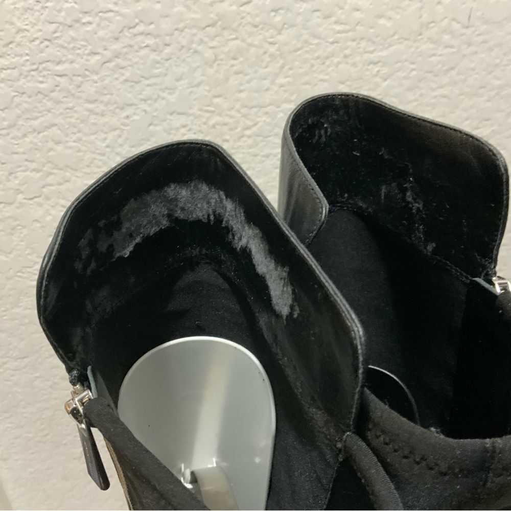 Michael Kors Womens Black Leather Side Zipper Knee High Riding Boots 6.5 - Picture 12 of 15